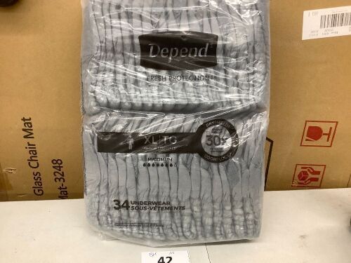 Depend Fresh Protection Incontinence Underware, Adult Diapers, 34 Count