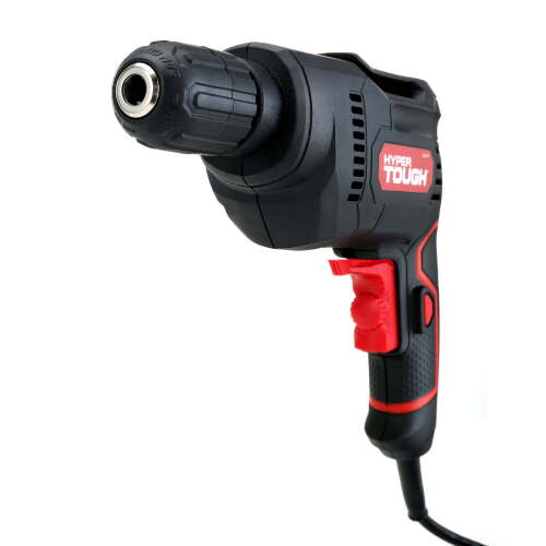 Hyper Tough 5 Amp 3/8 in Electric Drill, Variable Speed, Lock-On Feature