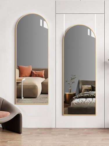 Arched Full Length Mirror, Gold