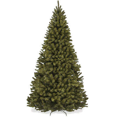 9ft Unlit Artificial Green Spruce Christmas Tree, w/Easy Assembly