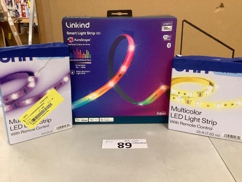 Lot of Misc Led Strip Lights (Unknown Condition)