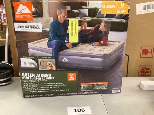 Ozark Trail Queen Airbed With Built in Ac Pump