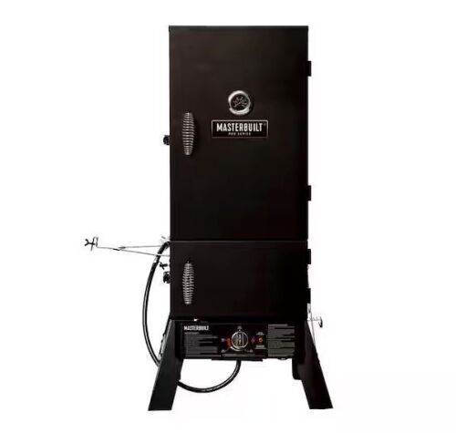 Masterbuilt 30 in. Dual Fuel Propane Gas and Charcoal Smoker in Black, 731 sq. in. of Cooking Space