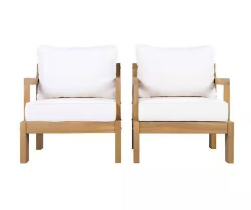 Outdoor Acacia Patio Chair, Set of 2