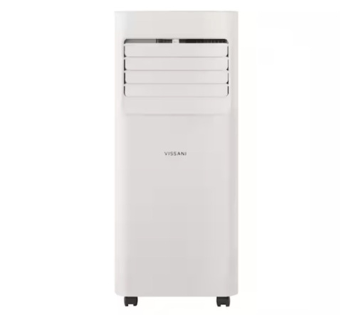 Vissani 5,000 BTU 115-Volt 3-in-1 Portable Air Conditioner Unit Cools 150 sq. ft. with Dehumidifier and Remote in White