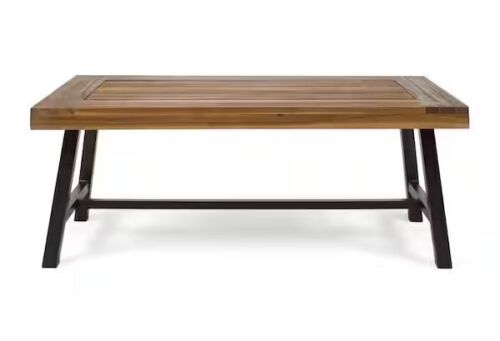 Acacia Wood＋Metal Outdoor Coffee Table