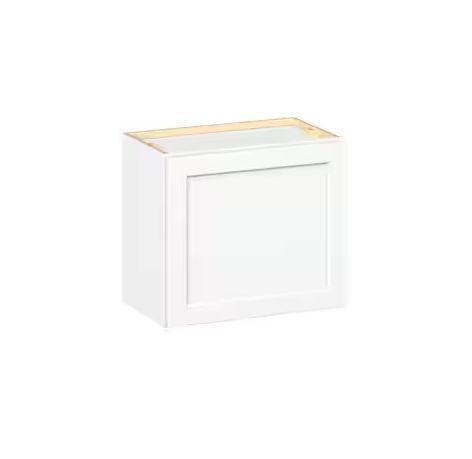 J COLLECTION Emerson Pure White Wall Bridge 1 Door Ready to Assemble Kitchen Cabinet (21 in. W x 18 in. H x 12 in. D)