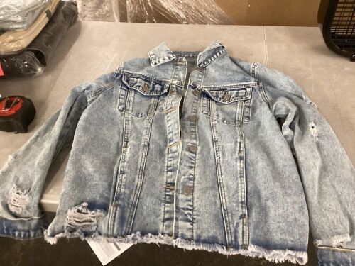 Distressed Jean Jacket, Med
