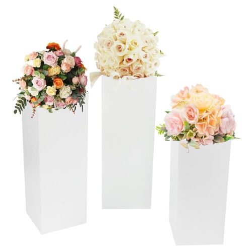 Metal Pedestal Stands, 3 pc