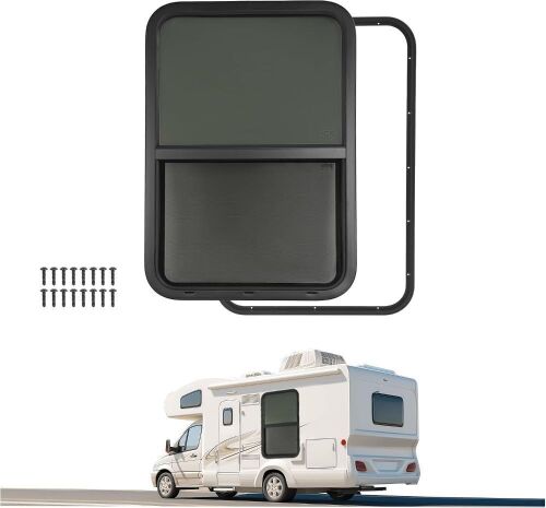 24" W x 36" H RV Window w/Trim Ring