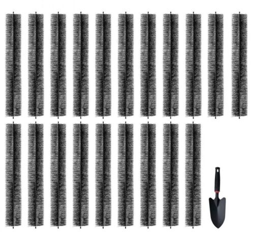VEVOR Gutter Brush, 60 Feet Total Length 5.25 inch Diameter, Ground-Level Gutter Brush Leaf Guard for 5 Inch Gutters, 20 Pack