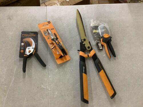 Lot of Fiskars Garden Tools