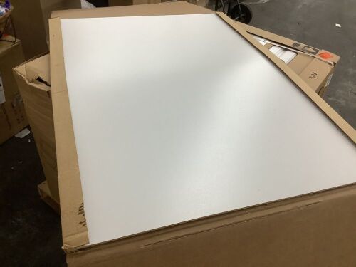 Hampton Bay Hampton/Shaker 48 in. W x 34.5 in. H x 0.1875 in. D Kitchen Cabinet Island Flush End Panel in Satin White