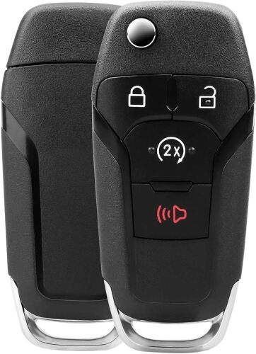 Lot of (2) Flip Key Fob Replacement for 2015-2023 Ford F150 F250 F350 F450