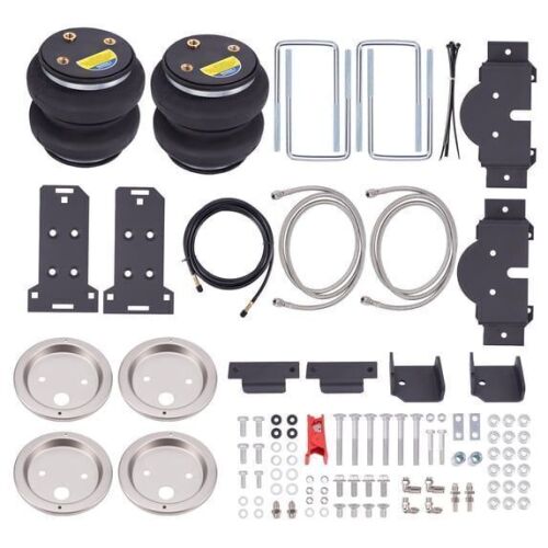 maXpeedingrods 5000 lbs Air Suspension Bags Kit for Chevrolet Silverado 1500 Non-Trail Boss GMC Sierra 1500 Non-AT4 2019-2024 Air Helper Spring Kit with Stainless Steel Braided Air Line Roll Plates