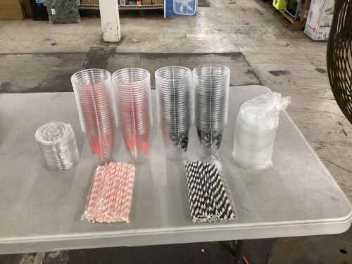 Disposable Cups Lids & Straws