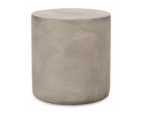 Light Gray Outdoor LightWeight Concrete Side Table