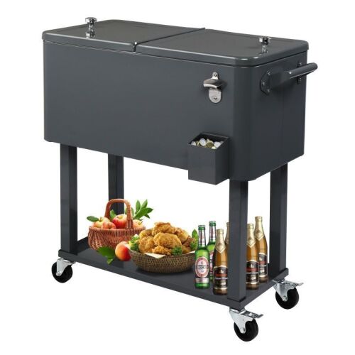 80QT Trolley Cooler Cart