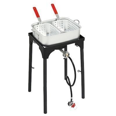 18qt Outdoor Gas Deep Fryer with 2 Baskets