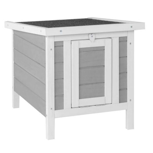 20in Wooden Waterproof Rabbit Hutch with Openable Roof
