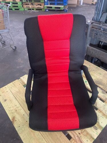 Gaming Floor Chair w/ 360-Degree Swivel, Armrest, Adjustable Backrest