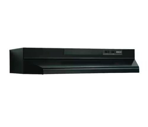 Lot of (2) Broan-NuTone F40000 30 in. 230 Max Blower CFM Convertible Under-Cabinet Range Hood with Light in Black