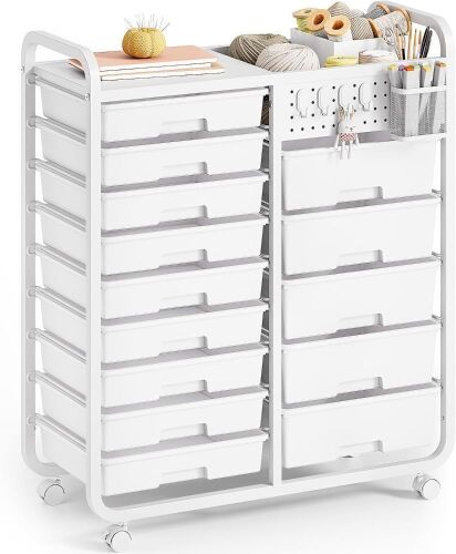 14 Drawer Rolling Cart