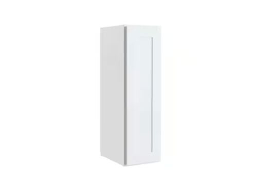 Hampton Bay Courtland 9 in. W x 12 in. D x 30 in. H Assembled Shaker Wall Kitchen Cabinet in Polar White