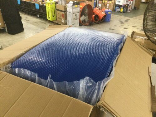 VINGLI 32-ft x 16-ft 16Mil Rectanglar Heavy Duty Solar Pool Cover for Above Ground Pool Blue