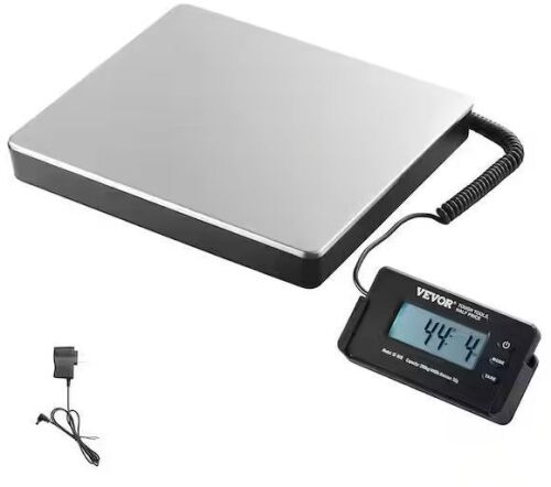 Digital Scale 440 lbs. LCD Screen Package Food Scale with Timer, Tare Function