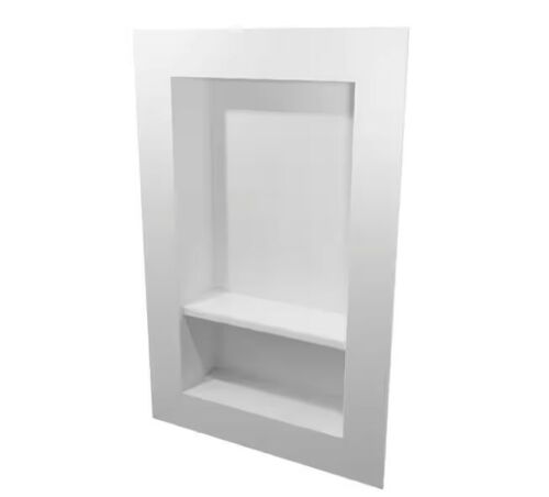 FlexStone 17 in. x 26 in. Recessed Shampoo Caddy in White