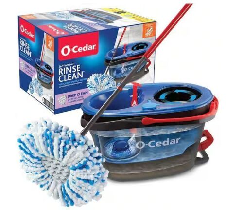 O-Cedar RinseClean Deep Clean Microfiber Spin Mop