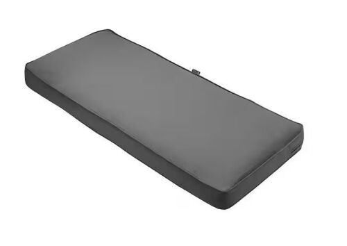 Classic Accessories Montlake FadeSafe Light Charcoal 42 in. x 18 in. Outdoor Bench Cushion