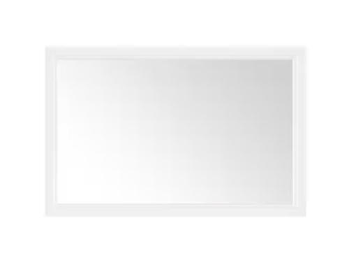 Home Decorators Collection Sandon 46 in. W x 30 in. H Rectangular Framed Wall Mount Bathroom Vanity Mirror in White