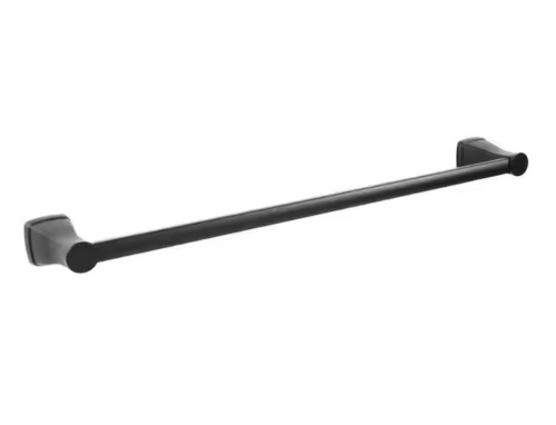 Lot of (2) Glacier Bay Calandine 24 in. Towel Bars Matte Black