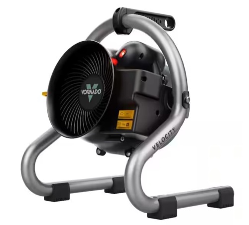 Vornado Velocity HD 1500 Watts Green Indoor Electric Fan Space Heater with Heavy Duty Construction
