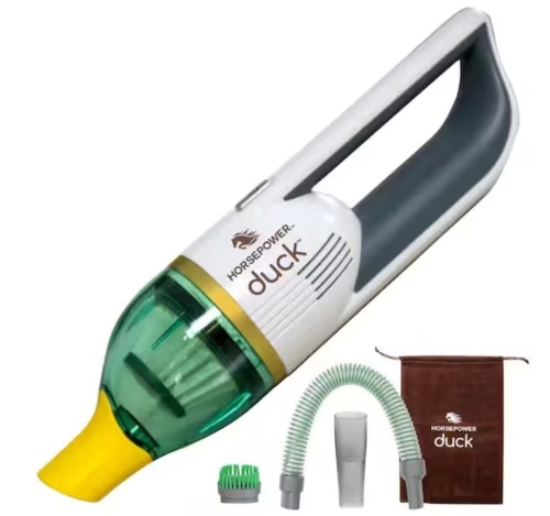 Horsepower Duck Compact Cordless Bagless Vacuum, Gold Edition, Ultra-Powerful