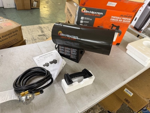 Mr. Heater Contractor Series 60,000 BTU Forced Air Propane Torpedo Space Heater with 10 ft Hose and Regulator