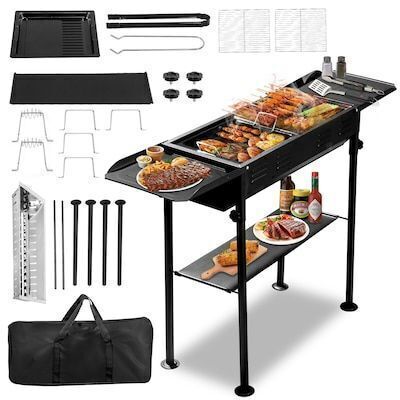Portable Steel Charcoal Grill