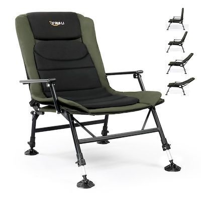 VINGLI Oversized Fishing Chair Heavy Duty Support 350 LBS