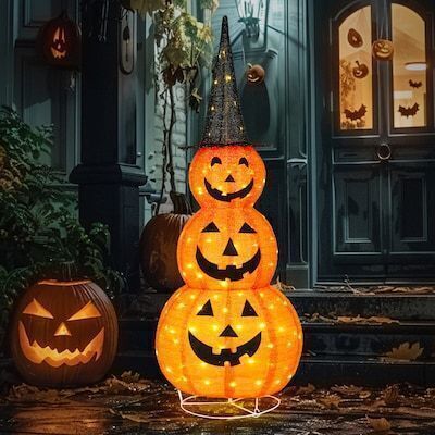 VINGLI 5FT Pop Up Halloween Pumpkin Decoration