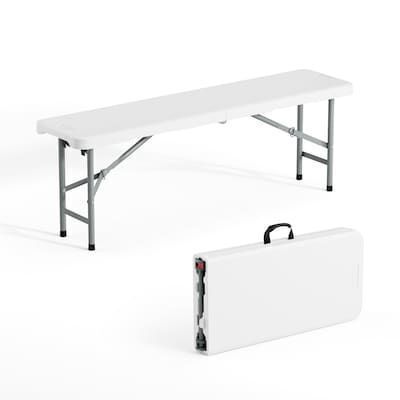 VINGLI 4 FT Plastic Folding HDPE Bench
