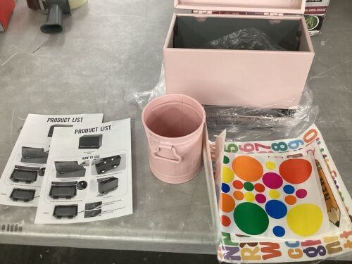 Pink Pencil Dispenser & Pen Holder