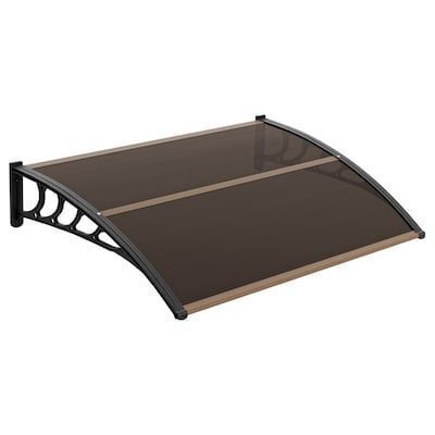 VINGLI 40-in D x 60-in W Polycarbonate Patio Door Awning