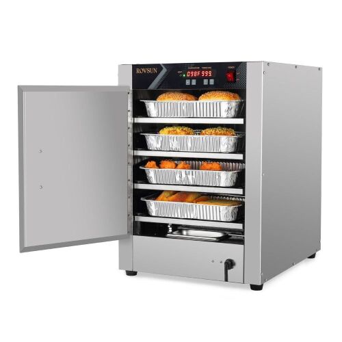 ROVSUN 4-Tier 17" Countertop Insulated Heated Holding Cabinet