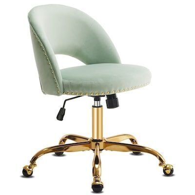 23 inch Mint Green Office Desk Chair with Wheels