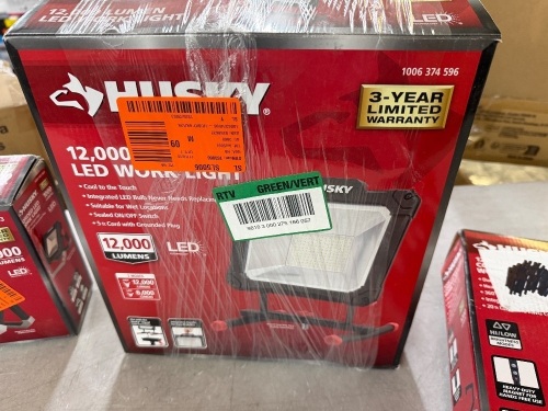 Lot of (3) Husky Work Lights