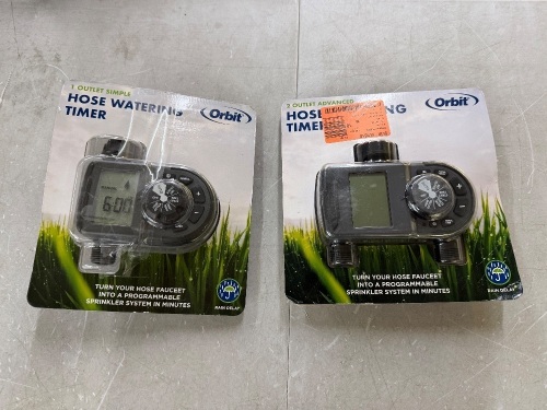 Lot of (2) Orbit Hose Watering Timers