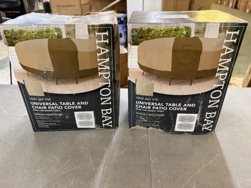 Lot of (2) Hampton Bay Universal Table and Chair Patio Covers