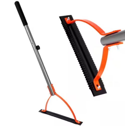 WaLensee 41 in. Steel Handle Weeder Manual Weed Grass Cutter Serrated Double-Edged Blade Grass Whip